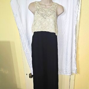 Umgee Cream Crochet Lace Summer Dress